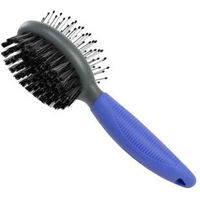 Produktbild von AniOne Doppelbürste für Kleintiere aus Edelstahl in Blau