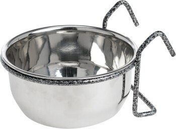Produktbild von AniOne Edelstahlnapf zum Einhängen für Vögel in Silber