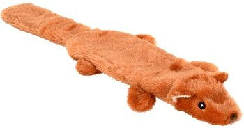 AniOne Flattie Eichhörnchen Plüschspielzeug für Katzen Größe S Orange – Bild 1 von 2