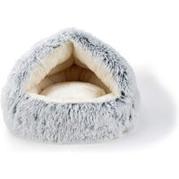 Produktbild von AniOne Fluffy 2-in-1 Katzenhöhle Kuschelhöhle Grau XS