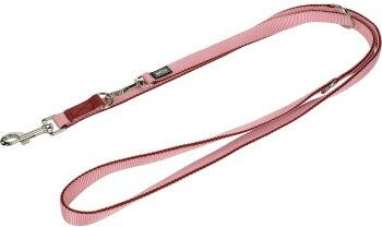 Produktbild von AniOne Führleine Doppelt aus Nylon in Rosa 2 Meter Größe M wasserabweisend