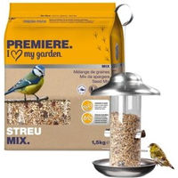 Produktbild von AniOne Futtersäule mit Premiere Streu-Mix bunt - 1,5 kg