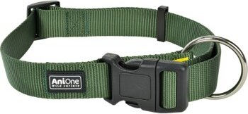 Produktbild von AniOne Halsband Classic aus Nylon grün XL wasserabweisend