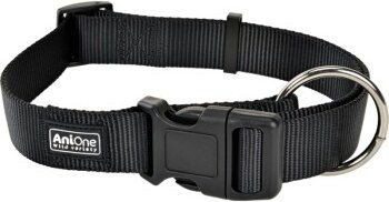 Produktbild von AniOne Halsband Classic aus wasserabweisendem Nylon in Schwarz XL