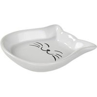 Produktbild von AniOne Happy Kitty Keramik-Futternapf für Katzen in Weiß - 200 ml