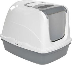 AniOne Haubentoilette Clean Cat M aus Kunststoff in Weiß – Bild 1 von 3