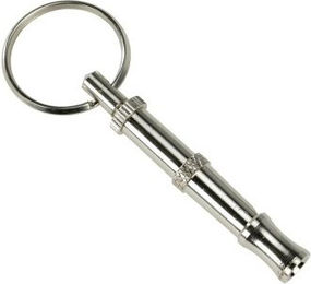 Produktbild von AniOne Hochfrequenzpfeife für Hunde aus Metall in Silber Größe S