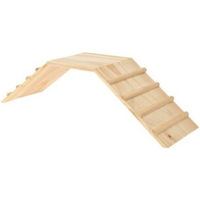 Produktbild von AniOne Holzbrücke Elsa Natur Holzleiter und Brücke für Meerschweinchen und Kaninchen