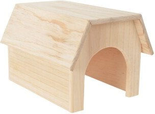 Produktbild von AniOne Holzhaus Toni Nagerhaus aus Naturholz für Meerschweinchen und Kaninchen