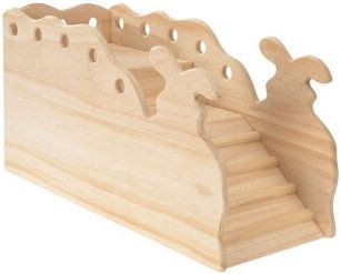 Produktbild von AniOne Holzturm Felix Häuschen aus Naturholz als Spielzeug für Meerschweinchen und Kaninchen