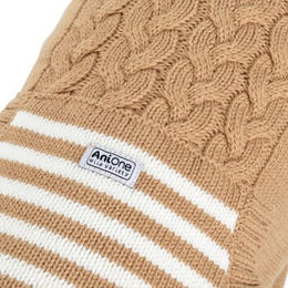 Produktbild von AniOne Hund Strickpullover Thorin Beige aus Baumwolle Rückenlänge 44 cm