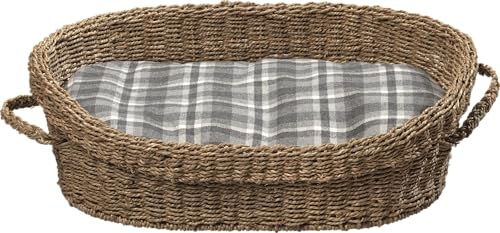 Produktbild von AniOne Hundebett Basket aus Weide Größe M 80x55x23cm Grau Braun