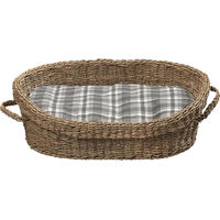 Produktbild von AniOne Hundebett Basket aus Weide Größe M 80x55x23cm Grau Braun