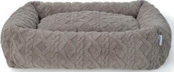 AniOne Hundebett Fashion Grau Stoff Größe M – Bild 1 von 2