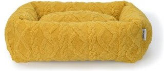AniOne Hundebett Fashion S aus Plüsch in Gelb – Bild 1 von 2