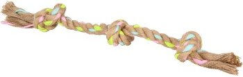 AniOne Hundespielzeug Tauknoten aus Naturmaterial Bunt 40 cm - 40 cm – Bild 1 von 1