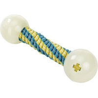 Produktbild von AniOne Hundespielzeug Tauspielzeug reflektierende Tau Hantel mit Ball aus TPR bunt
