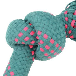 Produktbild von AniOne Hundespielzeug XXL Tau aus Baumwolle mit 2 Knoten bunt