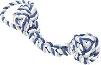 AniOne Hundespielzeug zum Kauen und Zerren aus Polyester Blau M-L – Bild 1 von 2