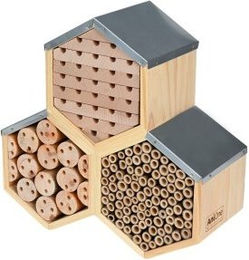 AniOne Insektenhotel Wabe aus Holz FSC zertifiziert Braun – Bild 1 von 2