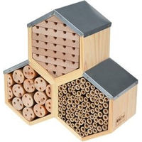 Produktbild von AniOne Insektenhotel Wabe aus Holz FSC zertifiziert Braun