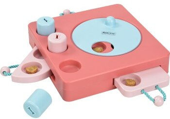AniOne Intelligenzspielzeug Spring aus Kunststoff in Rosa für alle Tiergrößen – Bild 1 von 3