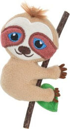 Produktbild von AniOne Katze Spielzeug Faultier aus Polyester mit Matatabi-Stab in Braun