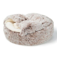 Produktbild von AniOne Katzenhöhle Fluffy Kuschelhöhle aus Plüsch Grau klein