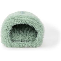 Produktbild von AniOne Katzenhöhle Fluffy Kuschelhöhle aus Polyester Grün Klein