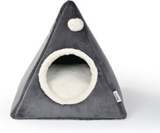 AniOne Katzenhöhle Luna Plüsch für Kitten in Grau und Beige – Bild 1 von 2