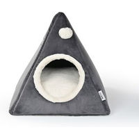 Produktbild von AniOne Katzenhöhle Luna Plüsch für Kitten in Grau und Beige