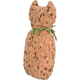 AniOne Katzenkissen Catnip-Spielzeug aus Kork XXL Braun befüllbar – Bild 1 von 2