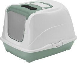 Produktbild von AniOne Katzentoilette Flip Cat M Haubentoilette aus Kunststoff in Mintgrün
