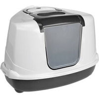Produktbild von AniOne Katzentoilette Flip Corner Ecktoilette aus Kunststoff in Weiß