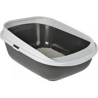 Produktbild von AniOne Katzentoilette High Rim M offene Schalentoilette aus Kunststoff dunkelgrau