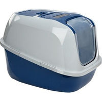 Produktbild von AniOne Katzentoilette Mega Deluxe L Offene Schalentoilette aus Kunststoff Blau