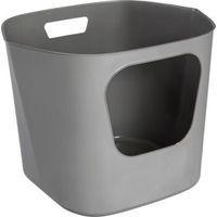 Produktbild von AniOne Katzentoilette Pure offene Schalentoilette aus Kunststoff Grau