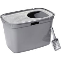 Produktbild von AniOne Katzentoilette Top-Entry aus Kunststoff in Grau