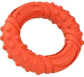 AniOne Kauspielzeug Rubber Ring aus Naturkautschuk Orange – Bild 1 von 2