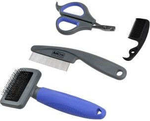 Produktbild von AniOne Kleintier-Pflegeset aus Kunststoff in Blau