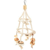 Produktbild von AniOne Kletterturm für Vögel aus Naturmaterial in Beige