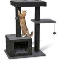 Produktbild von AniOne Kratzbaum Nancy für Katzen in Schwarz und Grau mit Filz