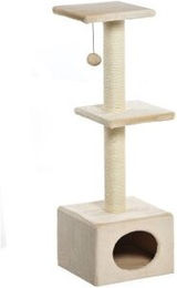AniOne Kratzbaum Stella für Katzen aus Sisal in Beige – Bild 1 von 2