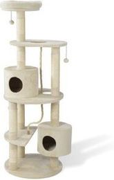 AniOne Kratzbaum Zana für Katzen in Beige aus Polyester – Bild 1 von 3