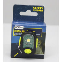 Produktbild von AniOne LED-Blinkanhänger für Hunde Gelb mit wiederaufladbarem Akku und wasserabweisender Funktion