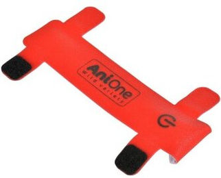 Produktbild von AniOne LED-Leuchtklettsticker Rot wasserabweisend mit wiederaufladbarem Akku