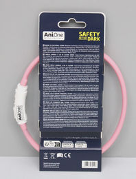 AniOne LED-Leuchtring aus Silikon in Candy Rosa Größe S-M – Bild 1 von 5