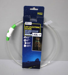 AniOne LED-Leuchtring aus Silikon in Transparent-Grün Größe L-XXL – Bild 1 von 4