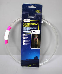 AniOne LED-Leuchtring aus Silikon in Transparent-Rosa Größe L-XXL – Bild 1 von 4