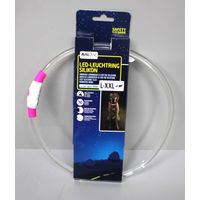 Produktbild von AniOne LED-Leuchtring aus Silikon in Transparent-Rosa Größe L-XXL
